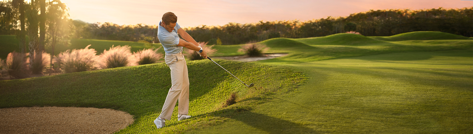 Golf Science - A man golfing